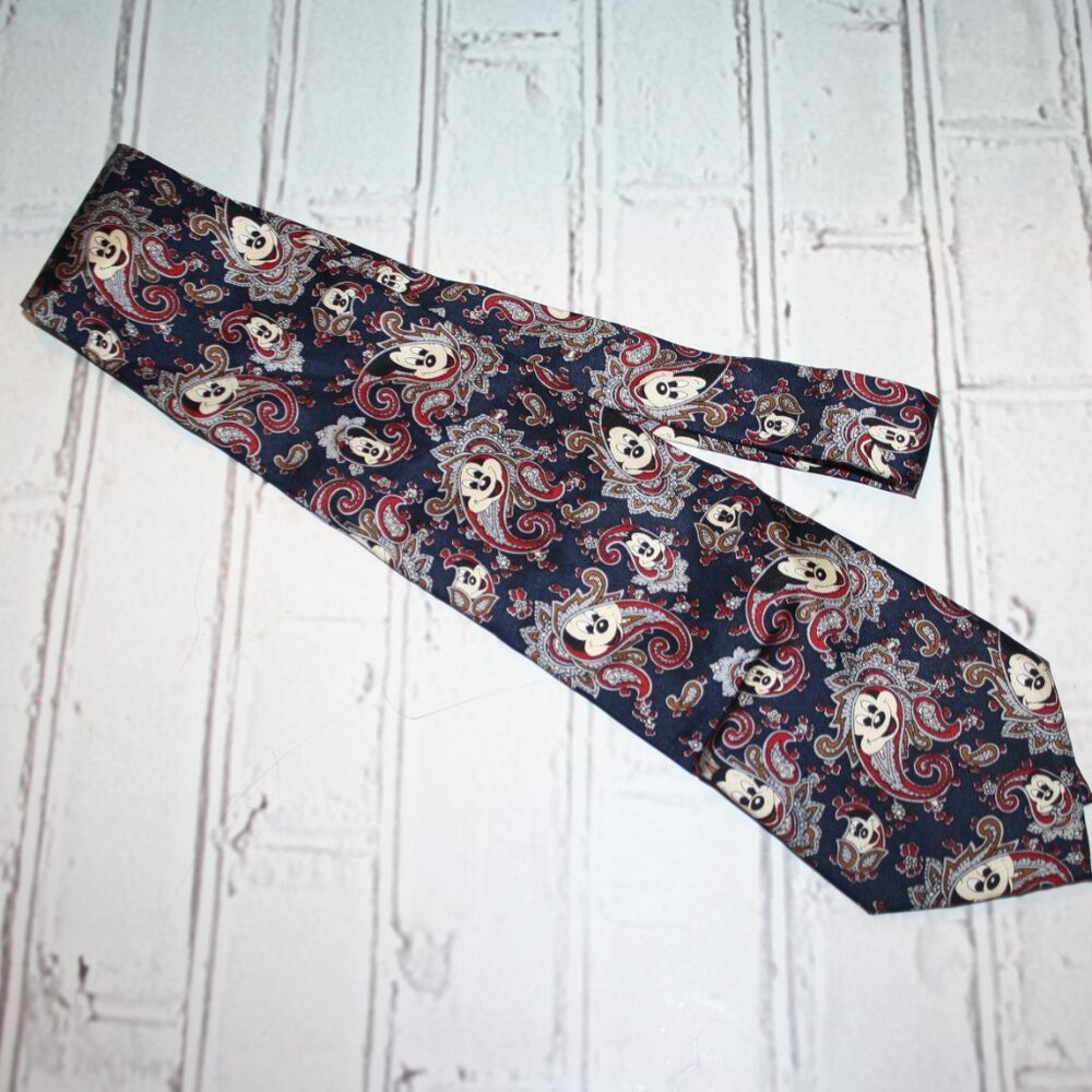 🔵🐭 Vintage Disney Mickey Tie · Balancine · 56" × 3.75" 🐭🔵